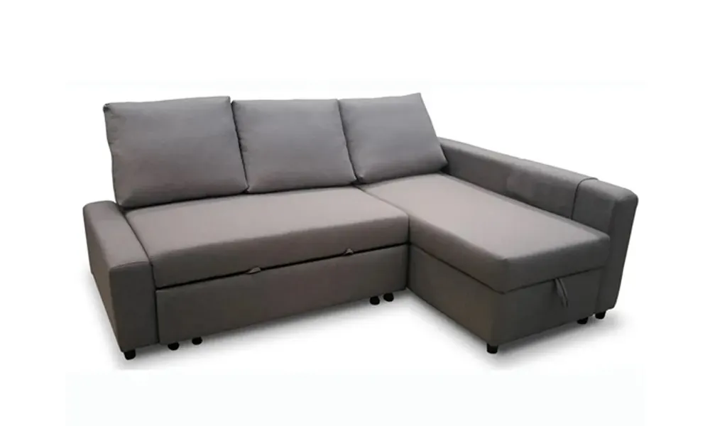 Convertible custom-made sofa bed in Grey