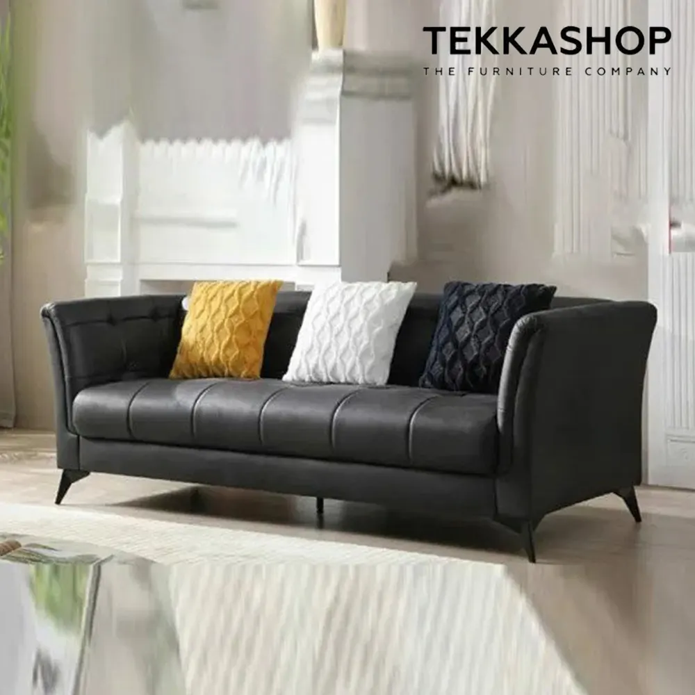 black sofa