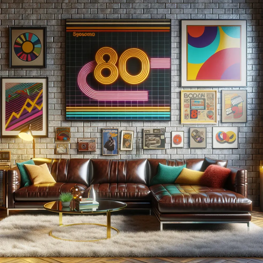 a dark brown L shaped leather sofa
