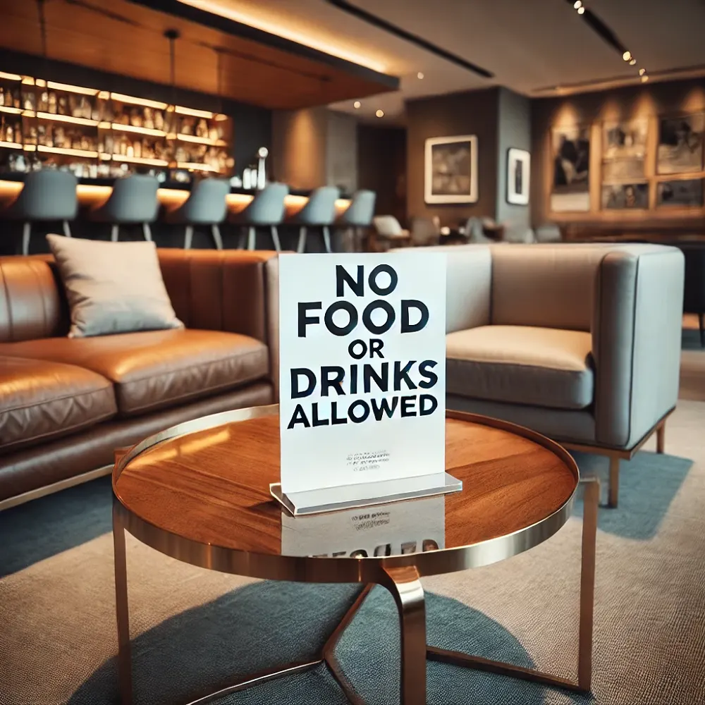 Implement a No-Food Policy for Lounge Areas