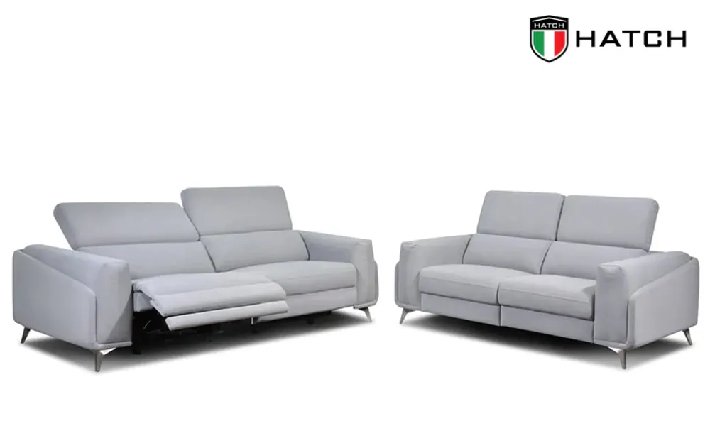 Hatch Moderl 3388 grey leather sofa Hatch Moderl 3388 grey leather sofa