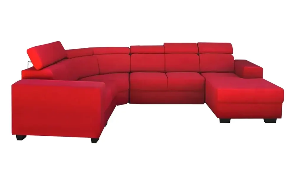 NOTTI NTSF885 Daphne U-Shaped Sofa in Red Colour NOTTI NTSF885 Daphne U-Shaped Sofa in Red Colour