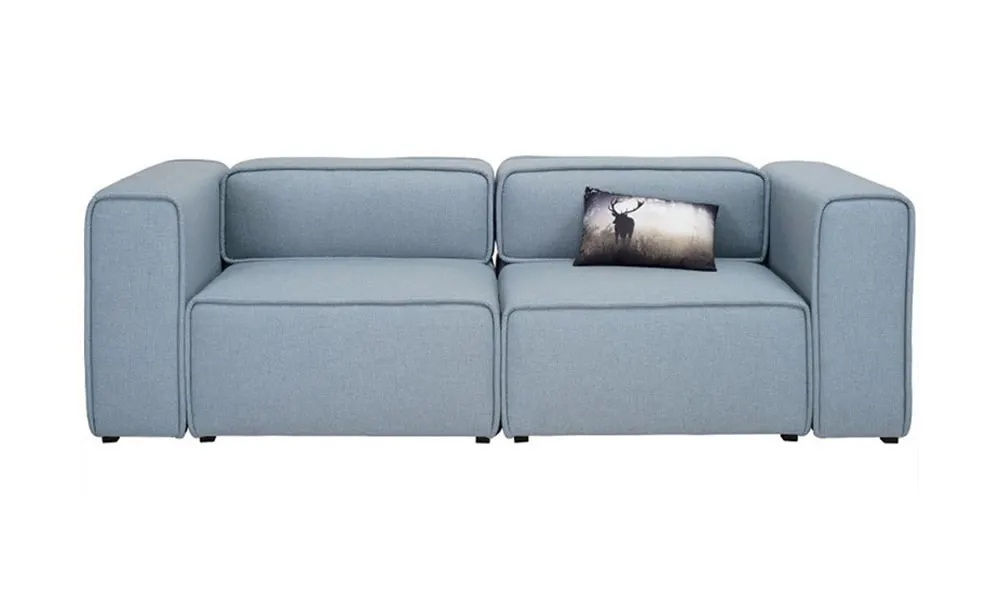 Sleek Modern FDSF3317 Scandinavian Style 2-Seater Sofa with Solid Kiln-dried Wood Frame
