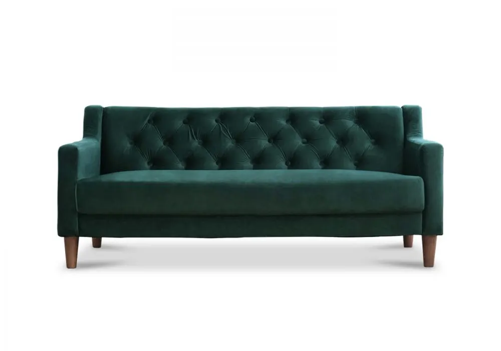 Bettie Kids 3 Seater Sofa Hunter Green Velvet Bettie Kids 3 Seater Sofa Hunter Green Velvet
