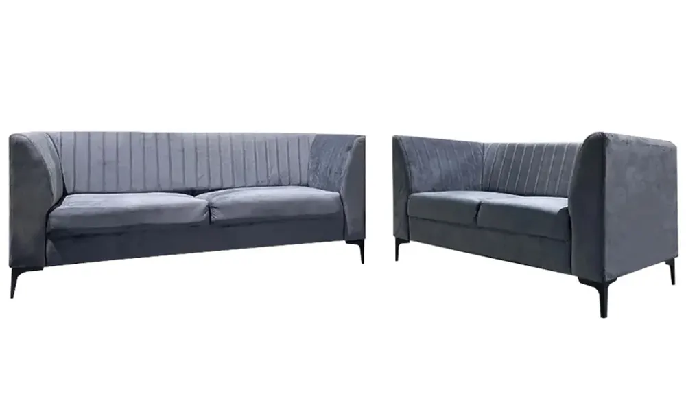 NOTTI NTSF5 Edward Style 2+3 Seater Velvet Fabric Sofa NOTTI NTSF5 Edward Style 2+3 Seater Velvet Fabric Sofa
