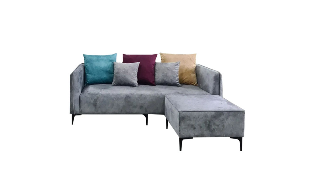 NOTTI NTSF743 Minimalist Plain Style Velvet Fabric 2.5 Seater Sofa with Portable Stool (Pre-Order) NOTTI NTSF743 Minimalist Plain Style Velvet Fabric 2.5 Seater Sofa with Portable Stool (Pre-Order)