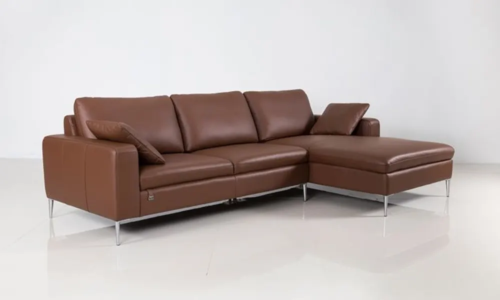 Monte Sofa 5009 L-Shaped Leather Sofa in Brown Malaysia