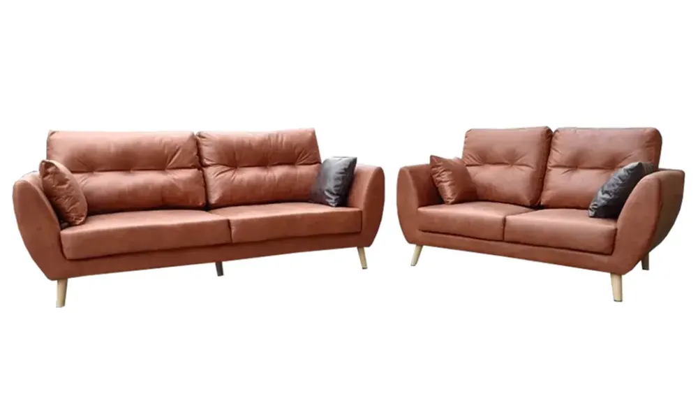 NOTTI NTSF6 Kenny Signature Bulky Pillow Style 2+3 Seater PU Leather Sofa
