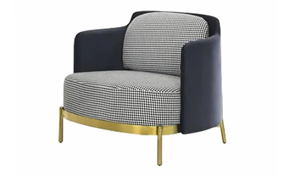 Contemporary Style 1-Seater Lounge Chair in Black