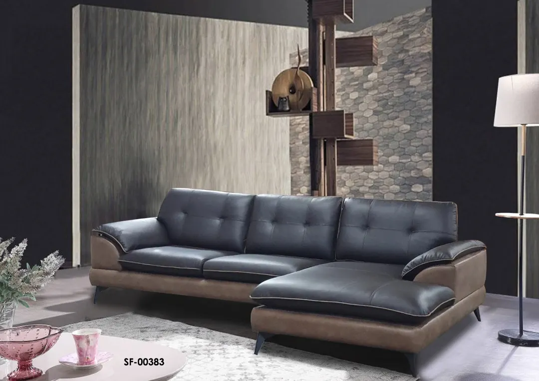 NOTTI NTSF383 Mandy Home Inspired Style PU Leather Pillow Shaped Cushion Corner L Shape Sofa (Pre-Order) - Image 2