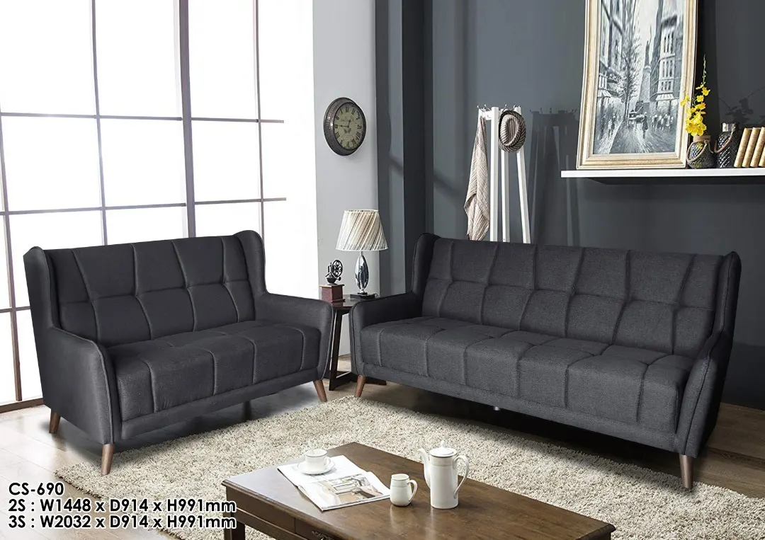 NOTTI NTSF690 Christopher Mo High Back Linen Fabric Style 2+3 Seater Sofa (Pre-Order) - Image 2