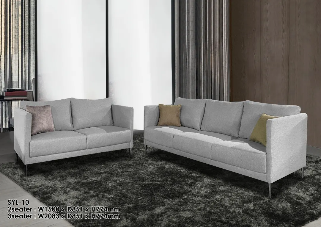 NOTTI NTSF10 French Style Neat Pillow Cushion 2+3 Seater Sofa (Pre-Order) - Image 2