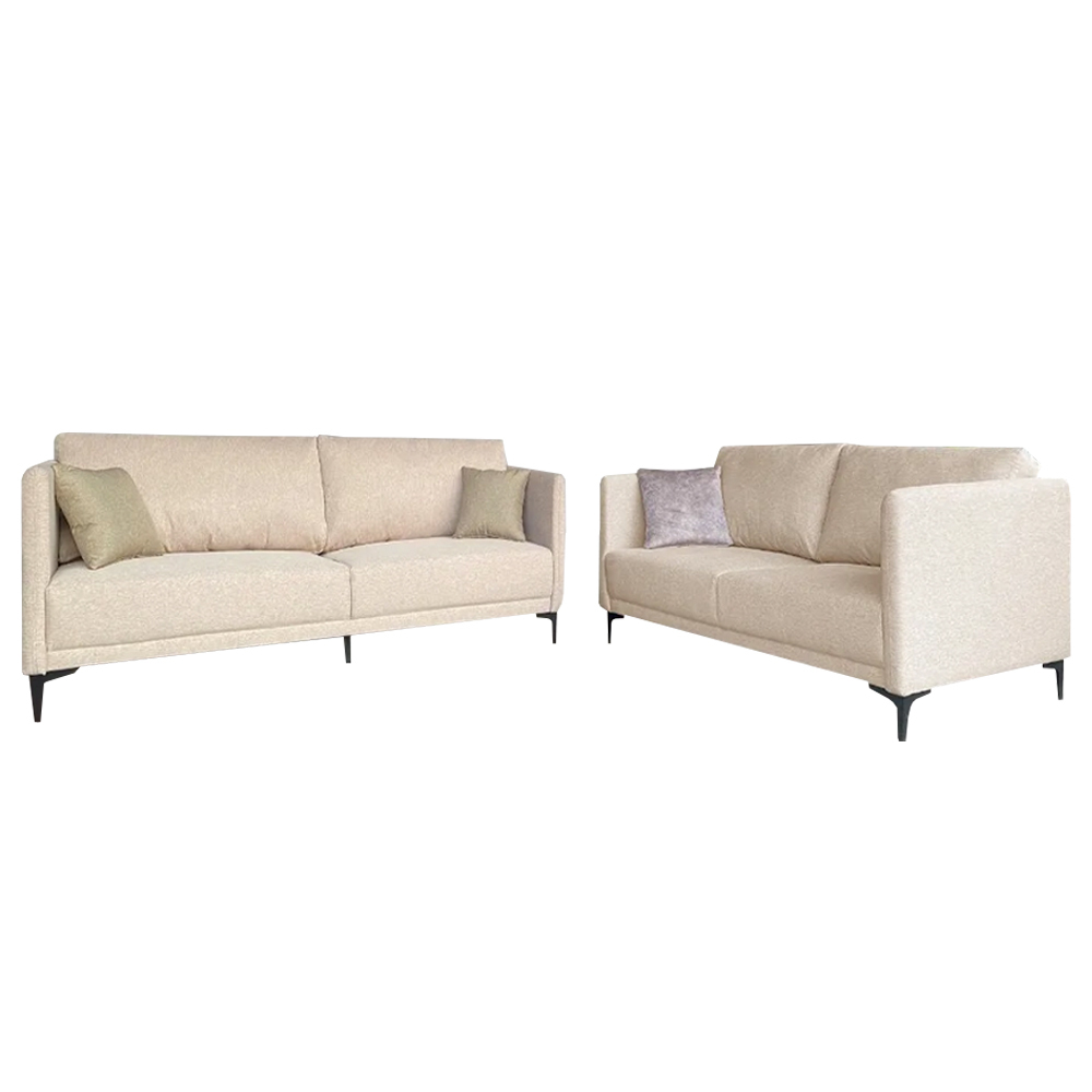 NOTTI NTSF13 Modern Minimalist Neat Style Linen Fabric 2+3 Seater Sofa (Pre-Order)