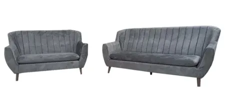 NOTTI NTSF8 Whales Shape Velvet Fabric Cushion 2+3 Seater Sofa (Pre-Order)