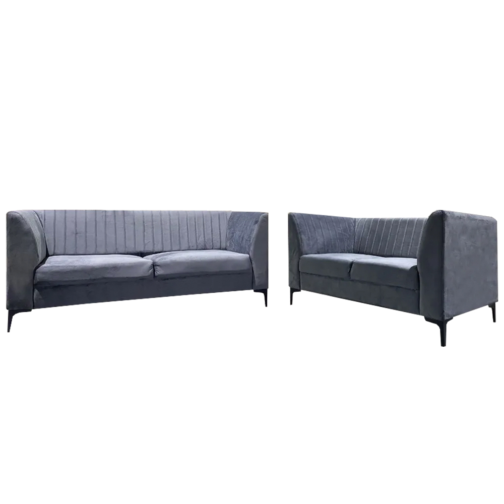 NOTTI NTSF5 Edward Style 2+3 Seater Velvet Fabric Sofa (Pre-Order)