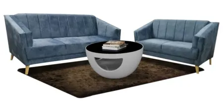 NOTTI NTSF710 Polygon Style Velvet Fabric Style 2+3 Seater Sofa (Pre-Order)