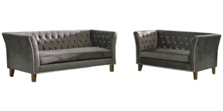 NOTTI NTSF351 Vince Style Chesterfield Diamond-Tuff Velvet Fabric Style 2+3 Seater Sofa (Pre-Order)