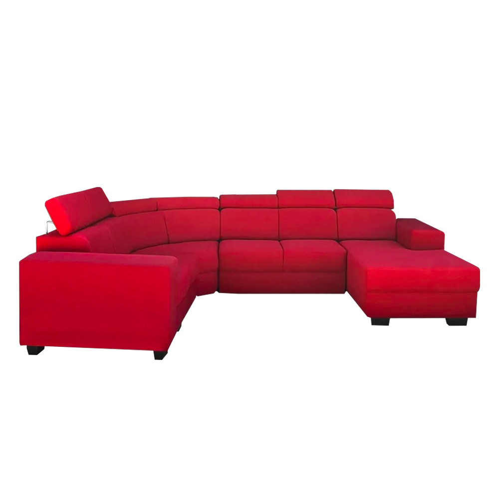 NOTTI NTSF885 Daphne Malaysia Style U-Shaped Velvet Fabric Sofa (Pre-Order)