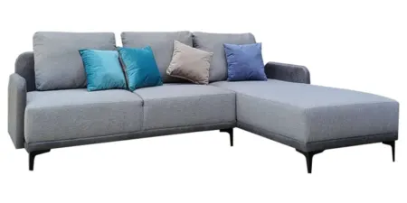 NOTTI NTSF910 Modern Emily Style Linen Fabric L Shape Sofa (Pre-Order)