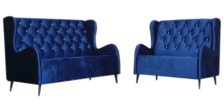 NOTTI NTSF380 Edward Chaos High Back Style Chesterfield Velvet Fabric Diamond-Tuff 2+3 Seater Sofa (Pre-Order)