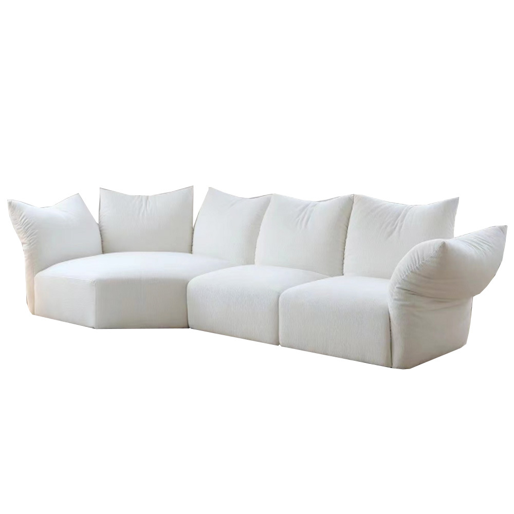 Nottisofa CDSF8859 Insta Flower Inspired High Pillow Shaped Backrest Pillow Designer 3 Seater Sofa (Pre-Order)