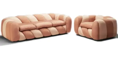 Nottisofa CTSF8860 Arnold Rainbow Candy Funky Style Designer 1+2+3 Seater Fabric Cushion Sofa (Pre-Order)