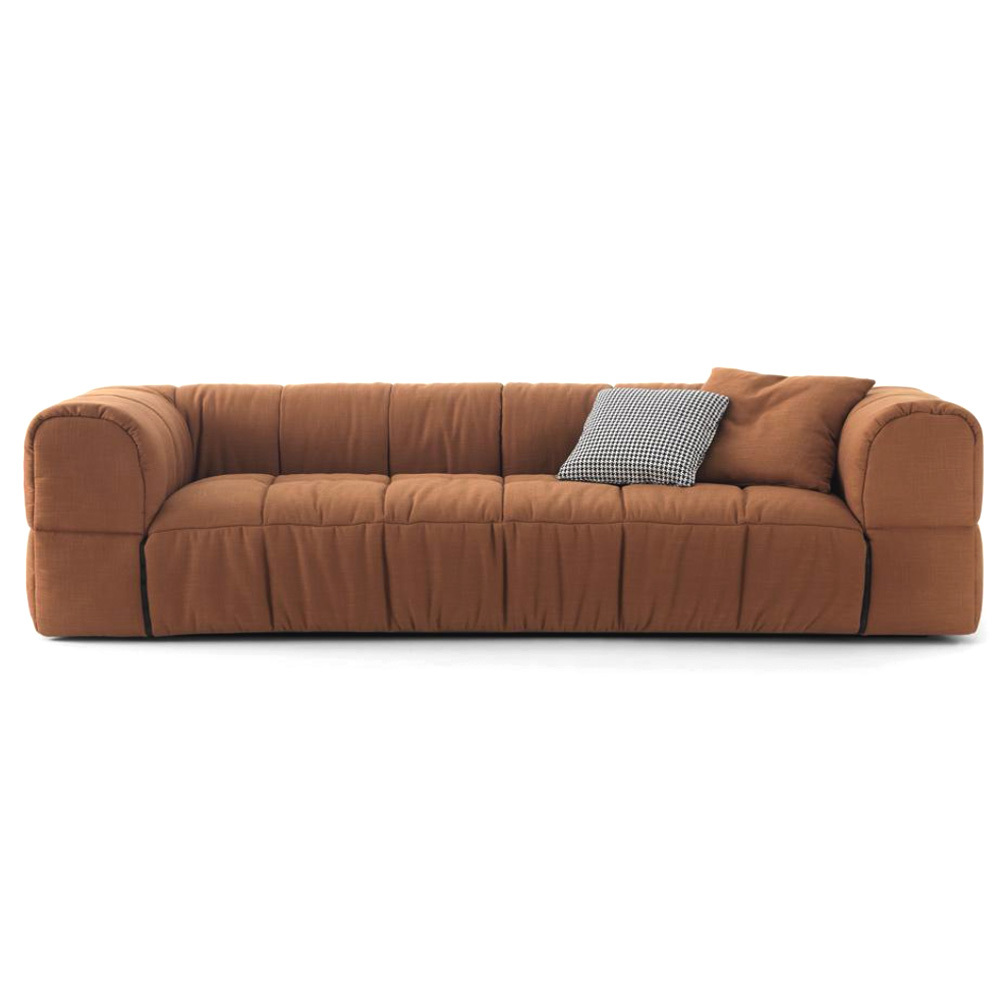 Nottisofa CTSF8858 Torromanu Box Cubical Shaped Designer 3 Seater Fabric Cushion Sofa (Pre-Order)