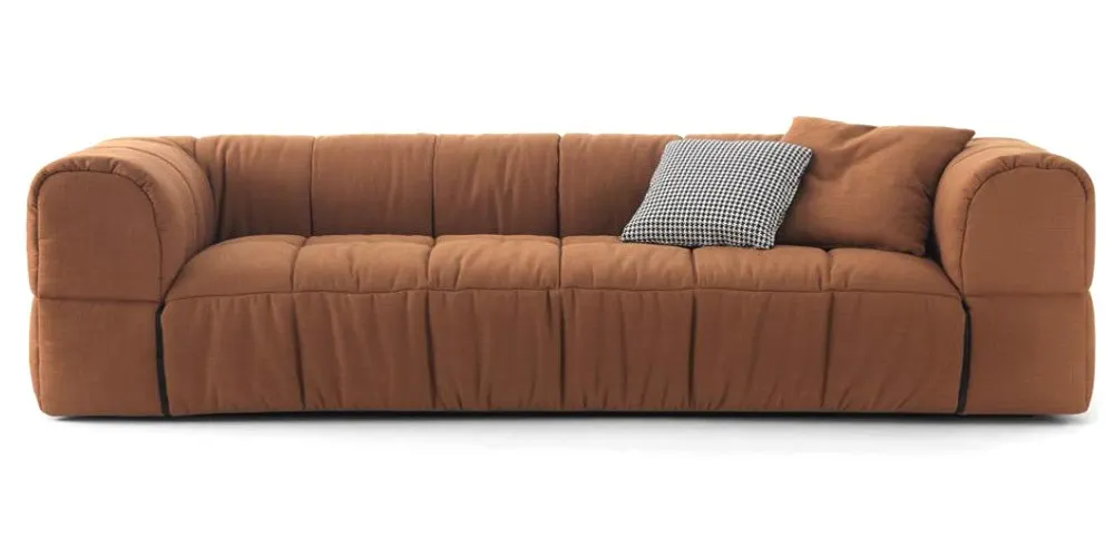 Nottisofa CTSF8858 Torromanu Box Cubical Shaped Designer 3 Seater Fabric Cushion Sofa (Pre-Order)