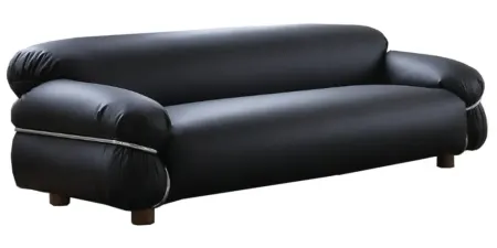 Nottisofa CTSFD09 Ballon Shaped Designer 1+3 Seater PU Leather Cushion Sofa With Metal Tube Frame Finishing (Pre-Order)