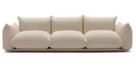 Nottisofa CTSF8880 Benithem Bulky Pillow Cushion Style Designer 1+2+3 Seater Fabric Cushion Sofa (Pre-Order)