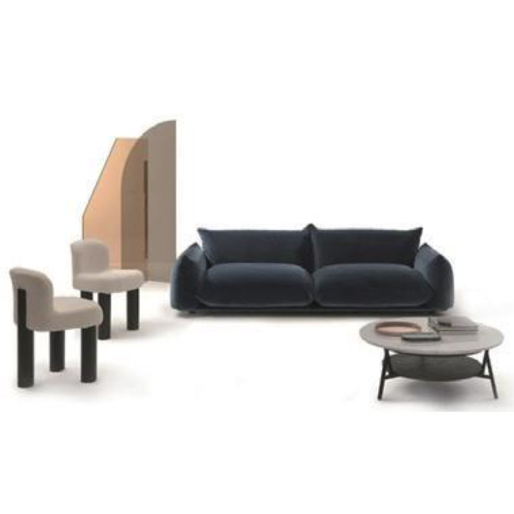 Nottisofa CTSF8880 Benithem Bulky Pillow Cushion Style Designer 1+2+3 Seater Fabric Cushion Sofa (Pre-Order) - Image 3
