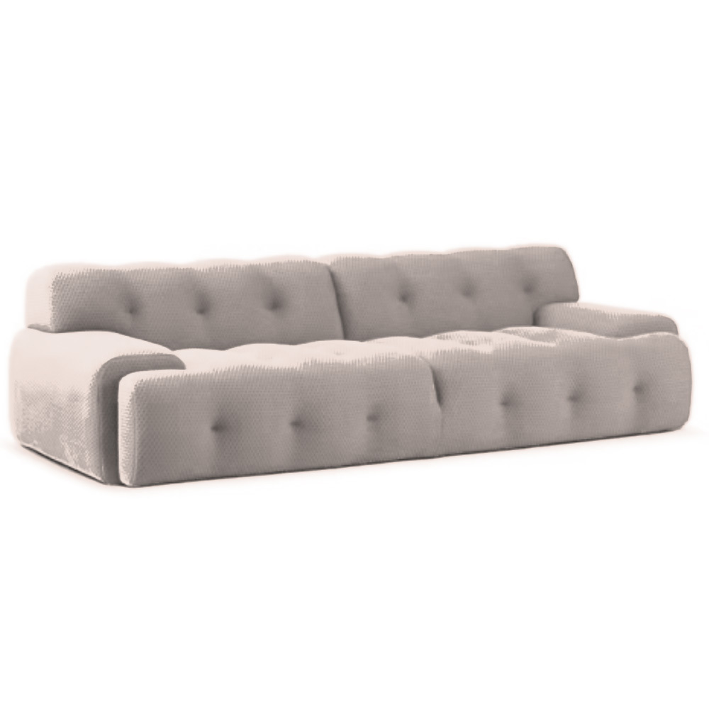 Nottisofa CTSF8882 Biscuit Style Designer 1+2+3 Seater Fabric Cushion Sofa (Pre-Order)