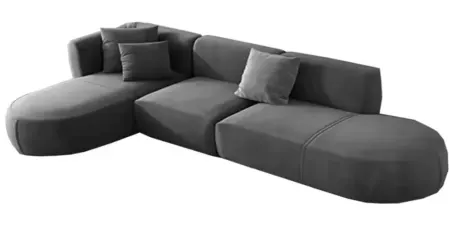 Nottisofa CTSF8866 Bullet Train Style Designer Fabric Cushion 3-4 Seater L Shaped Sofa (Pre-order)