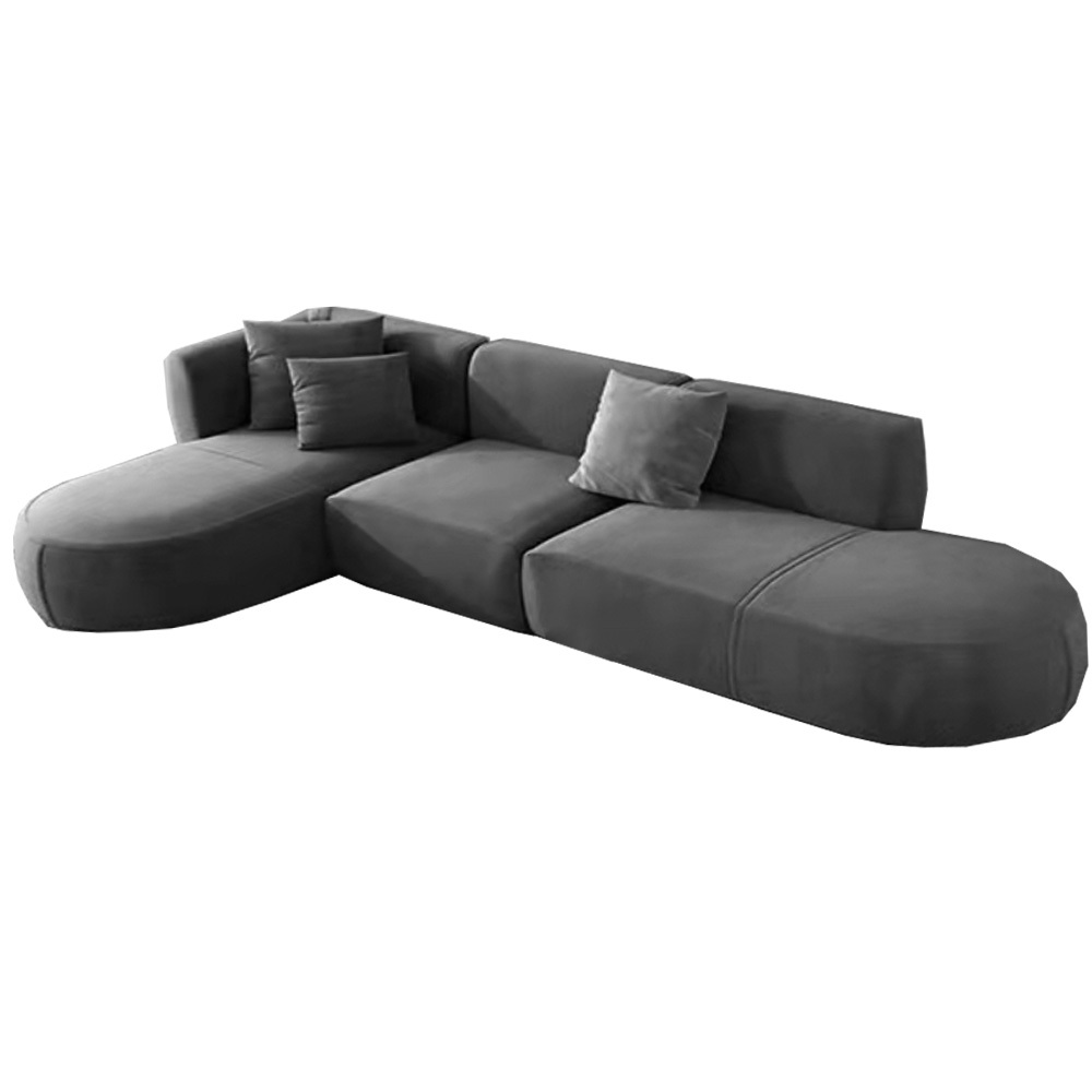 Nottisofa CTSF8866 Bullet Train Style Designer Fabric Cushion 3-4 Seater L Shaped Sofa (Pre-order)