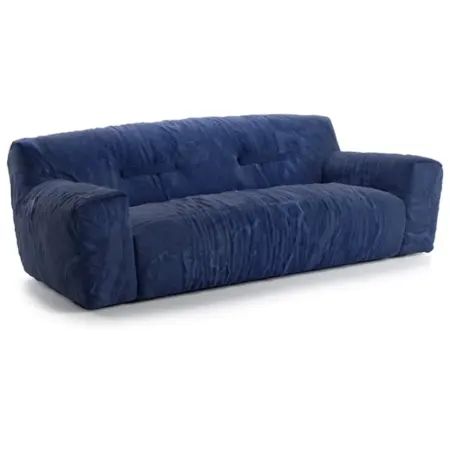 Nottisofa CTSF8879 Natasha Rock Shaped Fabric Cushion Lounge Resting 1+3 Seater Sofa (Pre-order)