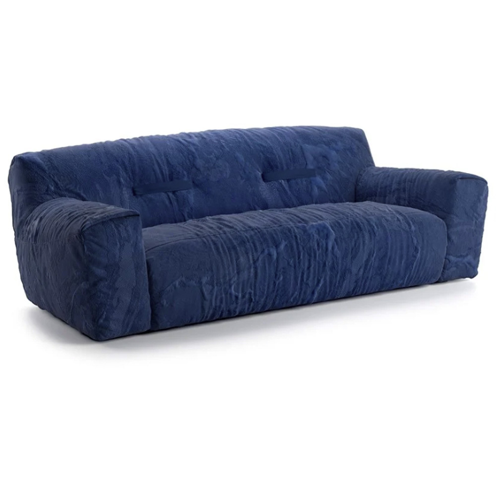Nottisofa CTSF8879 Natasha Rock Shaped Fabric Cushion Lounge Resting 1+3 Seater Sofa (Pre-order)
