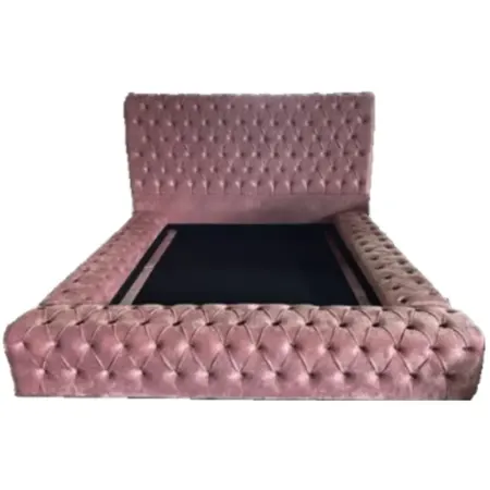 NOTTI NSBF16 England Style Pet Friendly Fabric Chesterfield Button-Tuff Headboard Divan Bedframe
