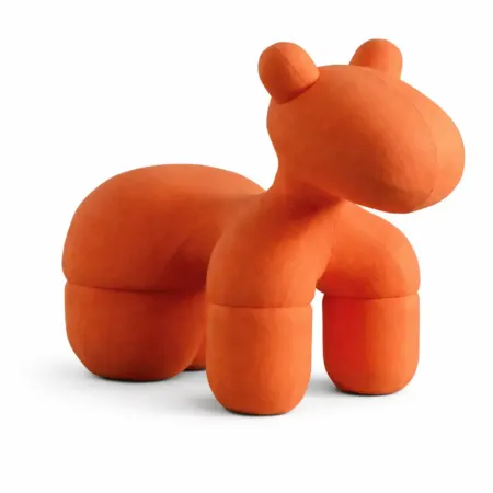 Nottisofa CTLC483 Designer Large Figure Animal Alike Bear Standing Velvet Cushion Fiberglass Lounge Chair (Pre-order)