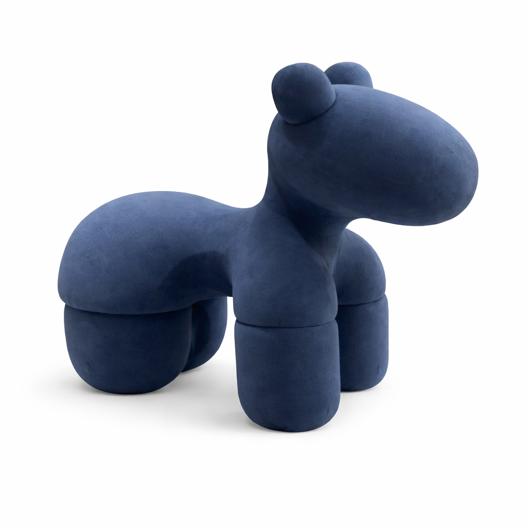 Nottisofa CTLC483 Designer Large Figure Animal Alike Bear Standing Velvet Cushion Fiberglass Lounge Chair (Pre-order)