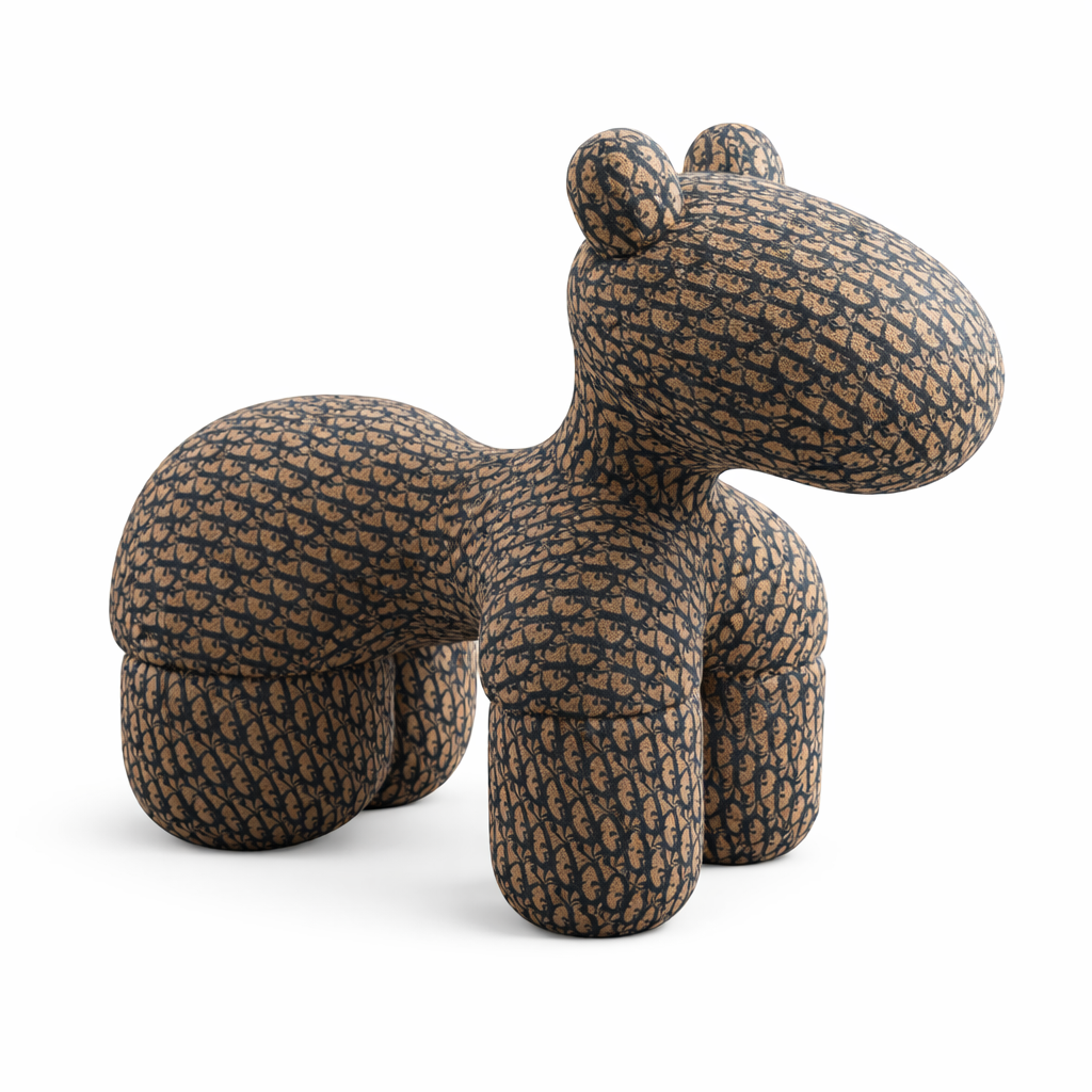 Nottisofa CTLC483 Designer Large Figure Animal Alike Bear Standing Special Fabric Patten Cushion Fiberglass Lounge Chair (Pre-order)