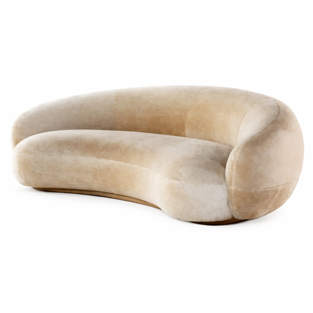 Nottisofa CTSF8867 Half Moon Shaped Designer 1+2+3+4 Seater Fabric Cushion Sofa (Pre-Order)