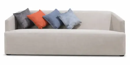 NOTTI NTSF939 Momo Scandinavian Plain Style 2.5 Seater Linen Fabric Sofa (Pre-Order)